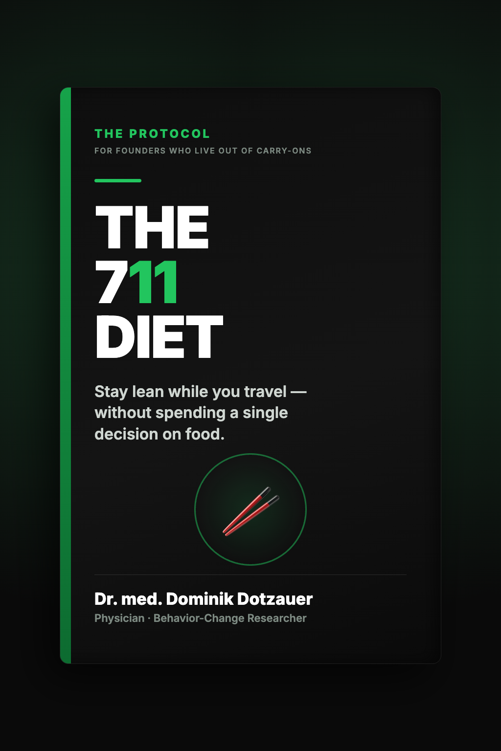 The 711 Diet ebook cover by Dr. med. Dominik Dotzauer